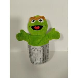 Sesame Street Oscar the Grouch 13" Plush in Trash Can